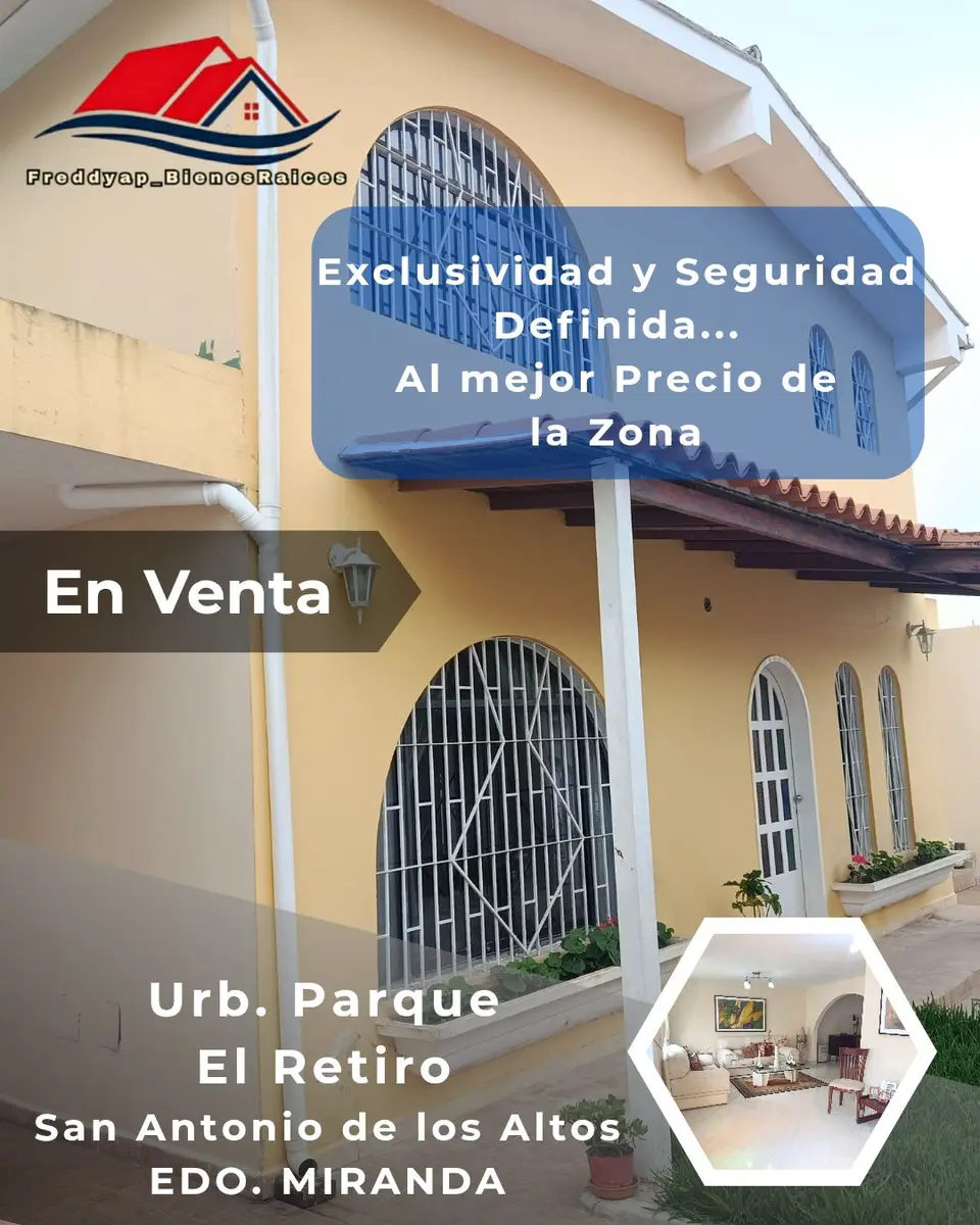 Preciosa Casa en Urb. Parque Retiro, San Antonio de los Altos