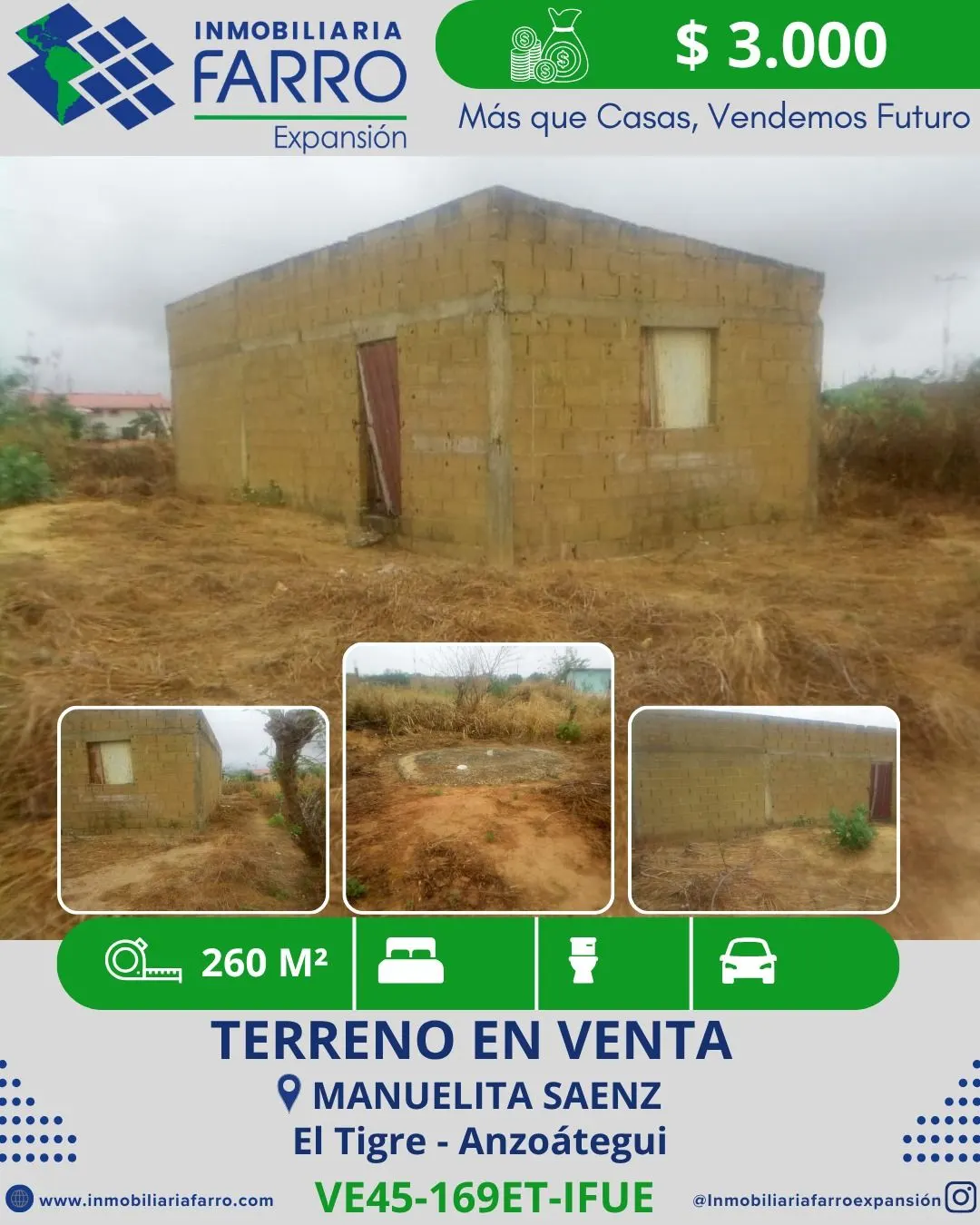 INMOBILIARIA FARRO EXPANSIÓN VENDE TERRENO SECTOR MANUELITA SAENZ